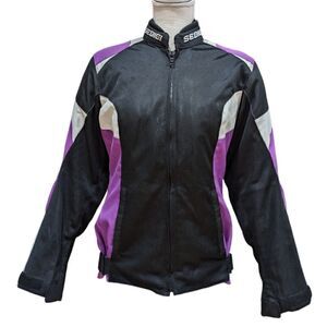 Sedici Federico Armored Performance Motorcycle Jacket Purple/Black/White Sz S/M